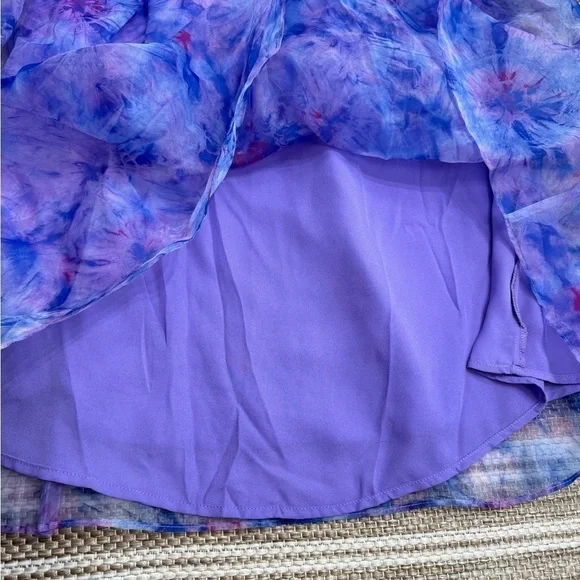 Buddy Love Dayton Strapless Maxi Dress Mermaid Ripple Purple Size XS - Picture 6 of 12